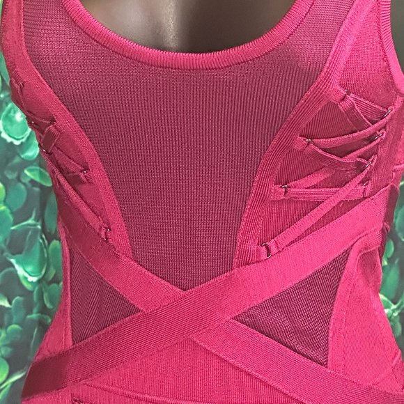 LIKE NEW - BEBE Bandage Lace-Up Mini Dress (Size XS) - Picture 4 of 5